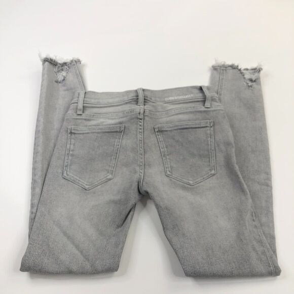 Current/Elliott 25 (Actual 26W 28L) Stretch Mid Rise Denim Skinny Cut Off Jeans - Picture 1 of 7